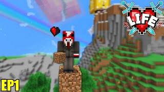 Minecraft X Life SMP Ep1  you start with ONLY 1 heart [upl. by Spurgeon]