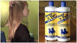 Mane n Tail Shampoo amp Conditioner Review  Before and After Growth Results [upl. by Ilujna]