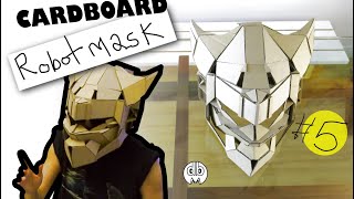 DIY Cardboard Robot mask no5 [upl. by Rowe469]