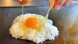 Japanese Fried Rice  Food in Kyoto Japan [upl. by Hoashis]