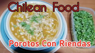 Porotos con Riendas  Resep masakan Chile  Cocina Chilena [upl. by Renate]