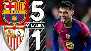 🎥 Barcelona vs Sevilla 51  Match Review La Liga 20242025 [upl. by Candis724]