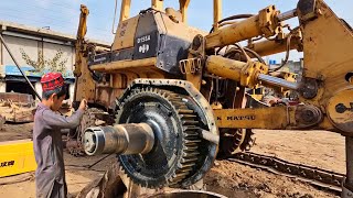 How To Caterpillar D8K Bulldozer Final Drive Tube Repair  Restoration of Caterpillar Final Drive [upl. by Yoc]