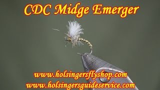 CDC Midge Emerger Holsingers Fly Shop [upl. by Adyaj668]