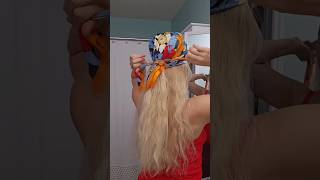 Hair hack with a bandana hair hairtutorial bandana bandanahairstyle [upl. by Charmane976]