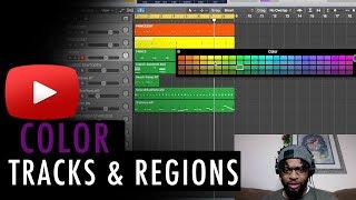 Logic Pro X Tutorial Color Tracks and Regions [upl. by Nolita]