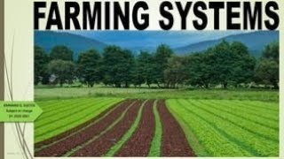 Difference between Farming system amp Mixed Farming Part 1  concept of cropping systems [upl. by Lockwood]