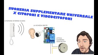 SUONERIA SUPPLEMENTARE UNIVERSALE PER CITOFONI E VIDEOCITOFONI [upl. by Alanson]