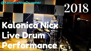 Kalonica Nicx Drummer Live Performance [upl. by Ninnetta]