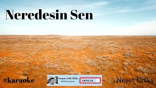 karaoke Neredesin Sen Şu Garip Halimden karaoke neşetertaş gönüldağı neredesinsen [upl. by Quinn]