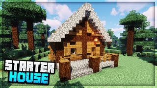 CUM CONSTRUIESTI O CASA DE INCEPUT IN PADURE  Minecraft [upl. by Thetis]