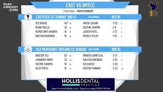 Eastcote CC Sunday 2nd XI v Old Merchant Taylors CC Sunday 2nd XI [upl. by Siurad]