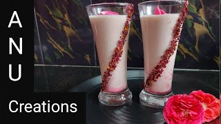 Gulkand Lassi recipe in Tamil  Summer drinks  ANU CREATIONS [upl. by Casanova48]