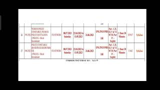 Psc Exam Calendar July 2023 [upl. by Ahsenahs60]