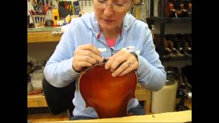 Replacing a Chinrest on a Violin [upl. by Maillil319]