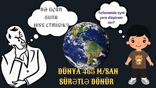 Dünya saniyədə 465 m sürətlə dönür ancaq biz hiss etmirik [upl. by Michal]