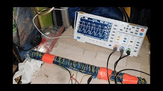 Tuning the quadrofilar and bifilar Tesla coils on the alu formtube [upl. by Carmine]