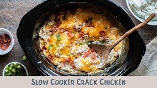 Slow Cooker Crack Chicken [upl. by Brittnee771]