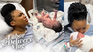 BIRTH VLOG  30 Hour Labor Failed Epidural Emergency CSection Emotional Delivery [upl. by Eimaral]