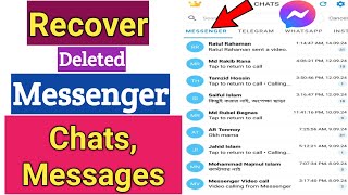 How To Recover Deleted Chats on Messenger [upl. by Areht]