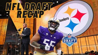 Reaction Steelers Select Washington OL Troy Fautanu [upl. by Enaitsirk]