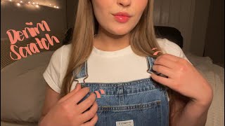 ASMR  JEAN amp DENIM Fabric Scratching amp Tapping [upl. by Yrot]