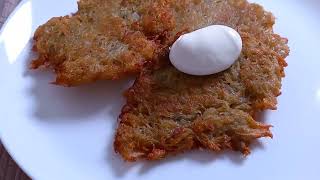 Chrupiące placki z młodych ziemniaków Crispy potato pancakes [upl. by Carberry]