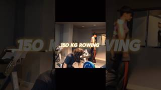 150kg Rowing ✅ not Deadlift motivation fitnessmotivation gym [upl. by Bethanne]