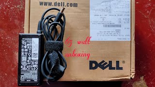 dell ORIGINAL charger unboxing  65w  inspiron 15  amazon buy in just only RS 930 [upl. by Lorak]