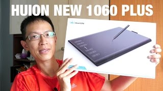 Review New Huion 1060PLUS Graphics Tablet 2016 [upl. by Ranite]