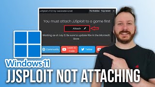 How To Fix Windows 11 JJSploit Not Attaching [upl. by Eenej164]