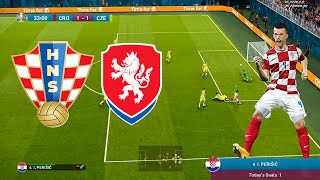 Croatia vs Czech Republic  EURO 2020 Highlights  eFootball PES 2021 [upl. by Brannon8]