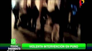 WhatsApp joven es intervenido violentamente en Puno [upl. by Nairdad]