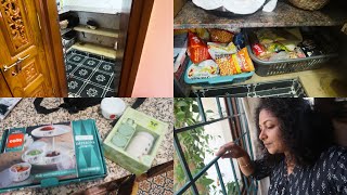 Store Room Organisation Eppadi Irukku   Organising Groceries Masalas Rice Pulses in Pantry [upl. by Hallam]