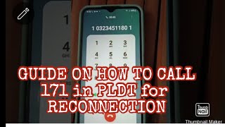 PLDT HOME FIBER GUIDE HOW TO REQUEST RECONNECTION IN 171 customer service ☺️emyen tv [upl. by Adiell]