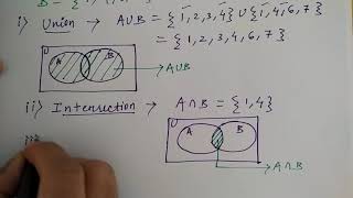 set operations discrete math  HINDI Niharika Panda [upl. by Belanger]