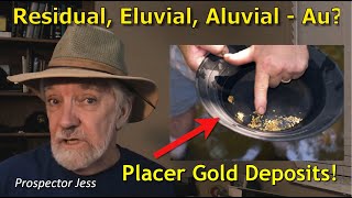 Residual Eluvial and Alluvial Placer Gold Prospecting [upl. by Aneres]