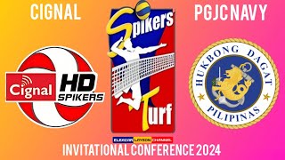 CIGNAL HD vs PGJC NAVY  SPIKERS TURF INVITATIONAL CONFERENCE 2024 LIVE SCORES [upl. by Darcey]