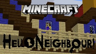 Getting Into the Neighbors Basement in Minecraft Hello Neighbor ALPHA 2 [upl. by Venola108]