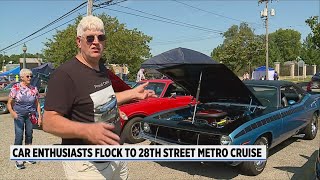 Car enthusiasts flock to 28th Street Metro Cruise [upl. by Gelasius]