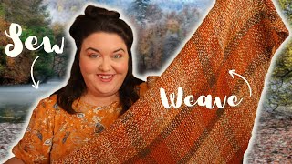 Weaving a Shawl and Sewing 3 Shirts  My New Autumn Wardrobe featuring Handspun Yarn [upl. by Keyek]