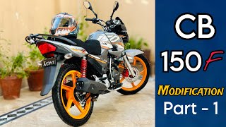 Honda CB 150F Grey 2024 Model Modifications Part 1 [upl. by Noslen368]