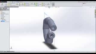 Curso de solidworks en Udemy Ejercicio 101 Saliente Base Barrido [upl. by Nagaer]