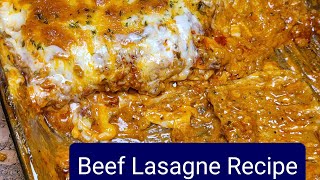 Beef Lasagne Recipe l Halal Food Therapy [upl. by Jenesia]