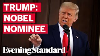 Donald Trump nominated for Nobel Peace Prize [upl. by Ailero]