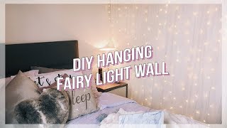 DIY FAIRY LIGHT WALL [upl. by Michal242]