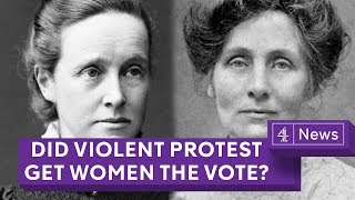 Suffragettes vs Suffragists Did violent protest get women the vote [upl. by Llerred]