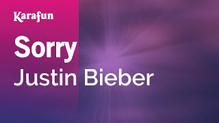 Sorry  Justin Bieber  Karaoke Version  KaraFun [upl. by Llenrrad467]