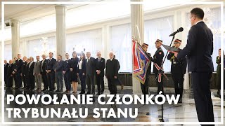 Wręczenie aktów powołania nowym członkom Trybunału Stanu [upl. by Dnanidref]