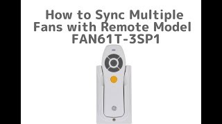 Syncing Multiple Fans With Remote Model FAN61T3SP1  Without Separate Circuit Switches [upl. by Aztinaj]